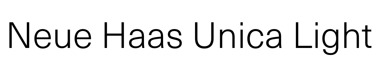 Neue Haas Unica Light